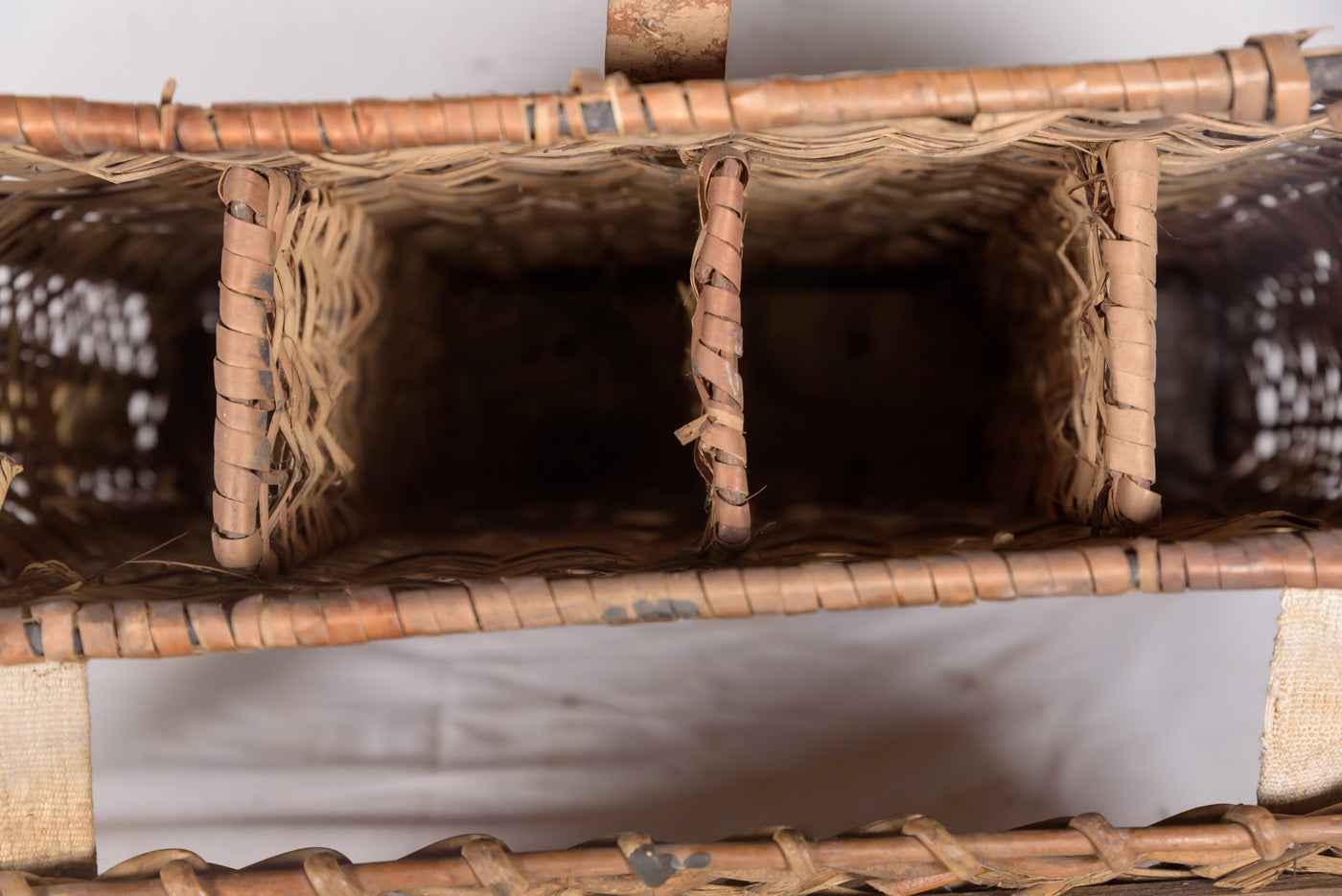 Cesta in vimini per 3 colpi artiglieria da 75 mm WH WW 2