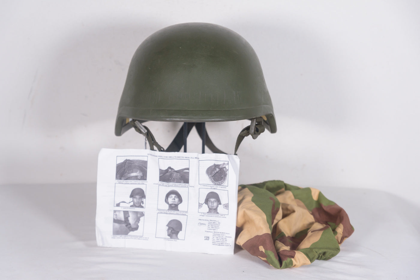 Elmetto Kevlar anni 90' EI (dismesso) Modello F.A. Bk - 3 S fornitura Croata