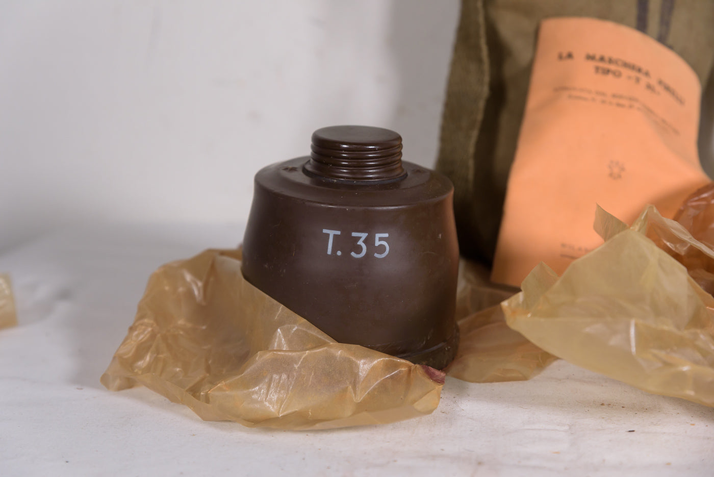 Maschera antigas T.35 taglia II -REI WW 2