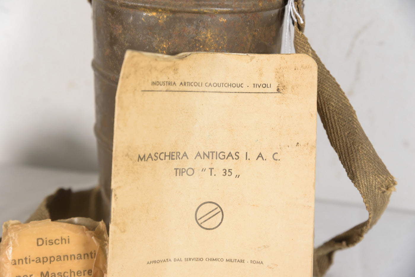 Maschera antigas T.35 taglia II -REI WW 2