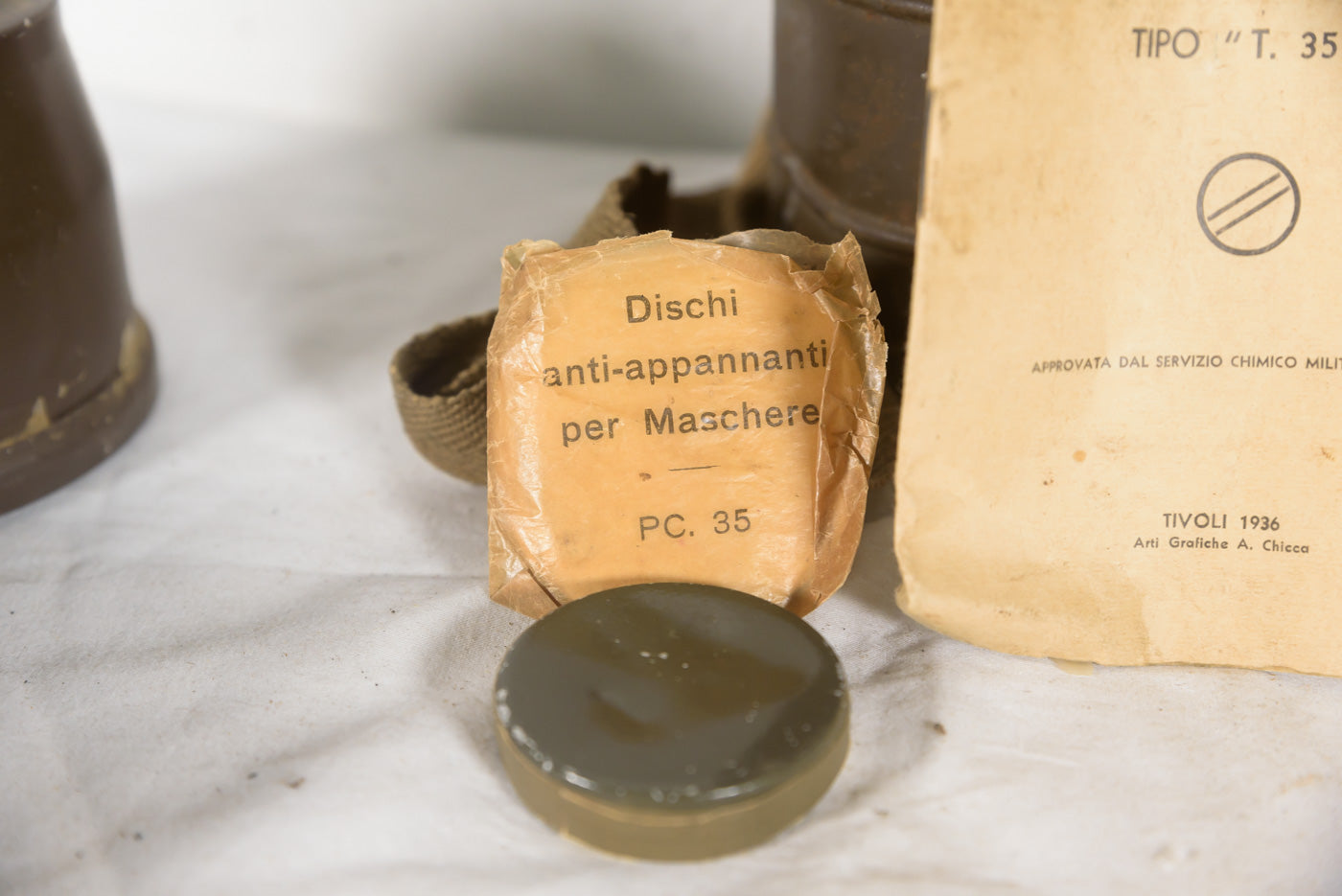 Maschera antigas T.35 taglia II -REI WW 2