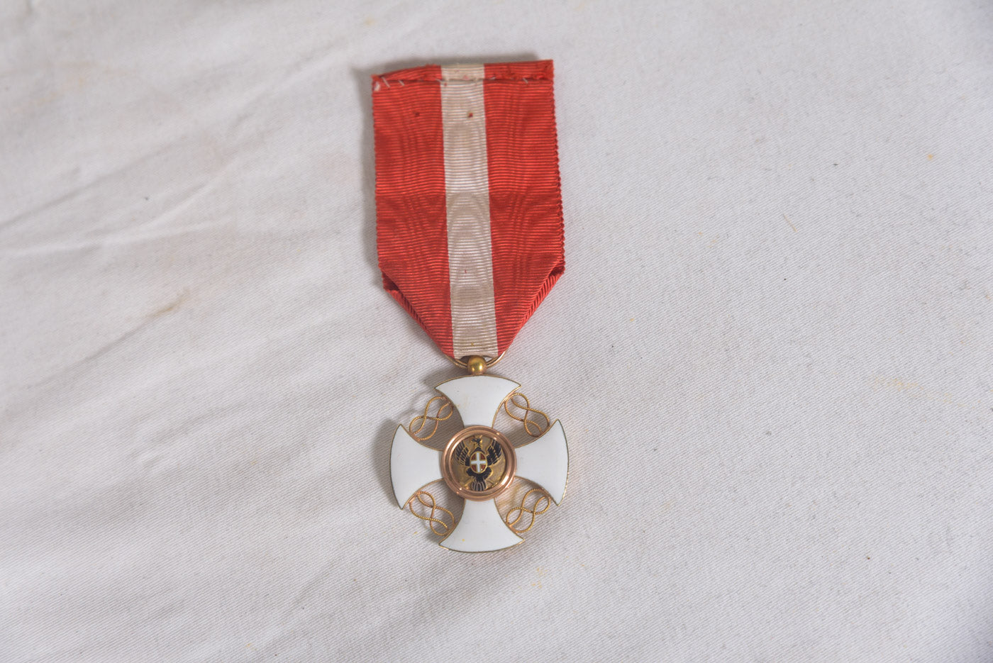 Croce di Cavaliere dell'Ordine della Corona d'Italia con attestato e mignon