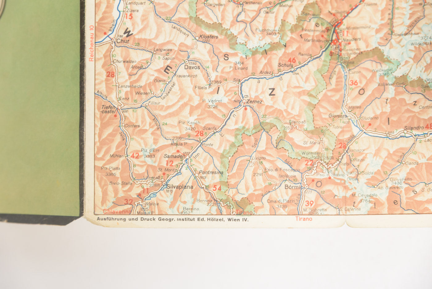 D.D.A.C. carta Deutschen Alpenlandes - 1939