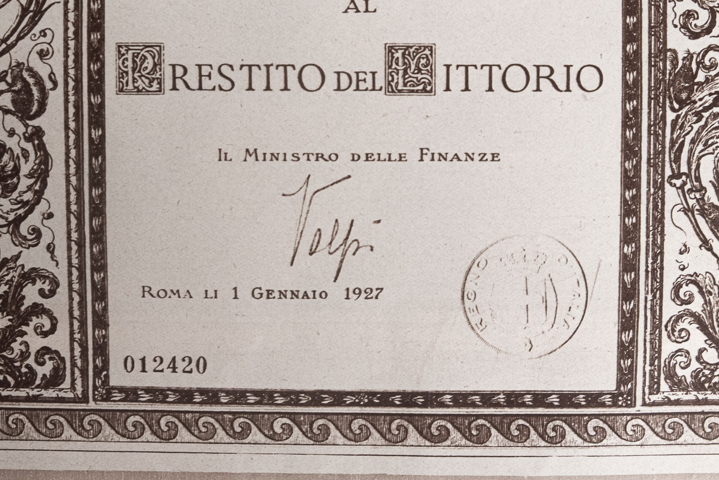 "La lira ed il littorio" Numero unico - 31/12/1925