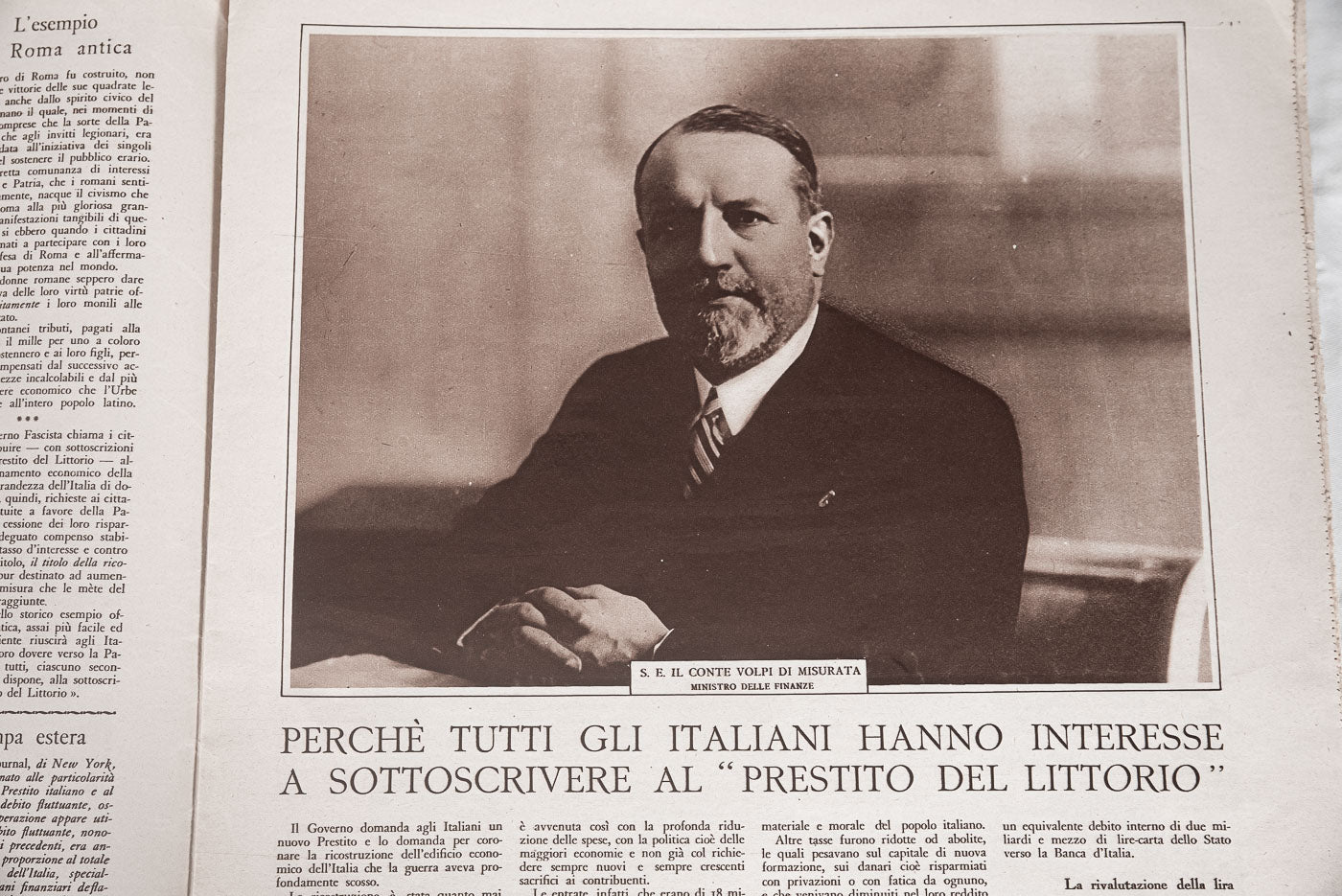 "La lira ed il littorio" Numero unico - 31/12/1925