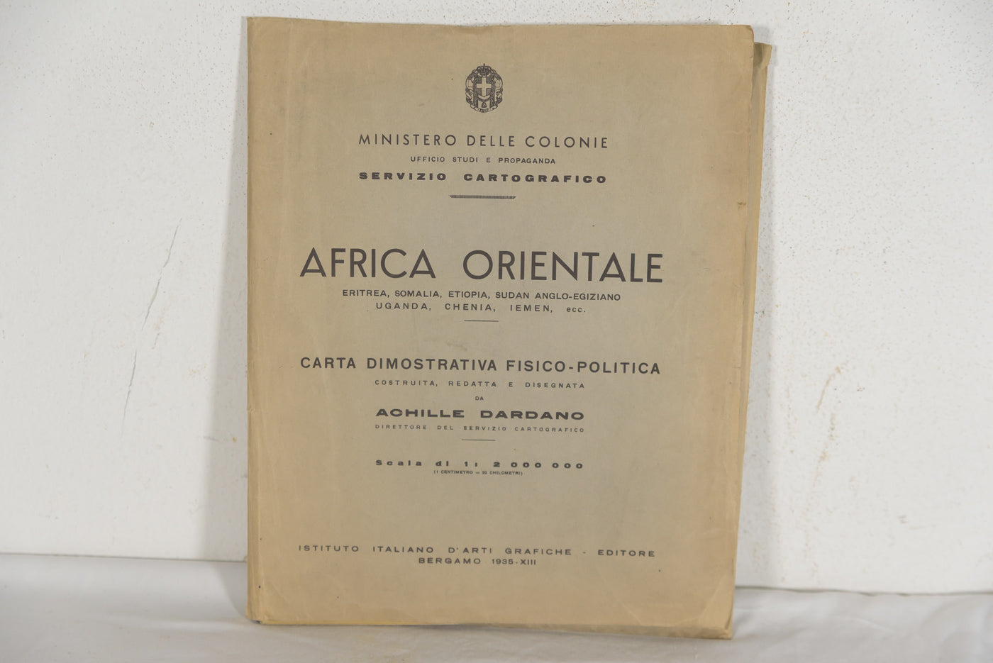Carta geografica AOI - 1936