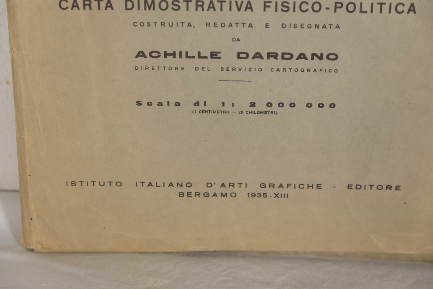 Carta geografica AOI - 1936