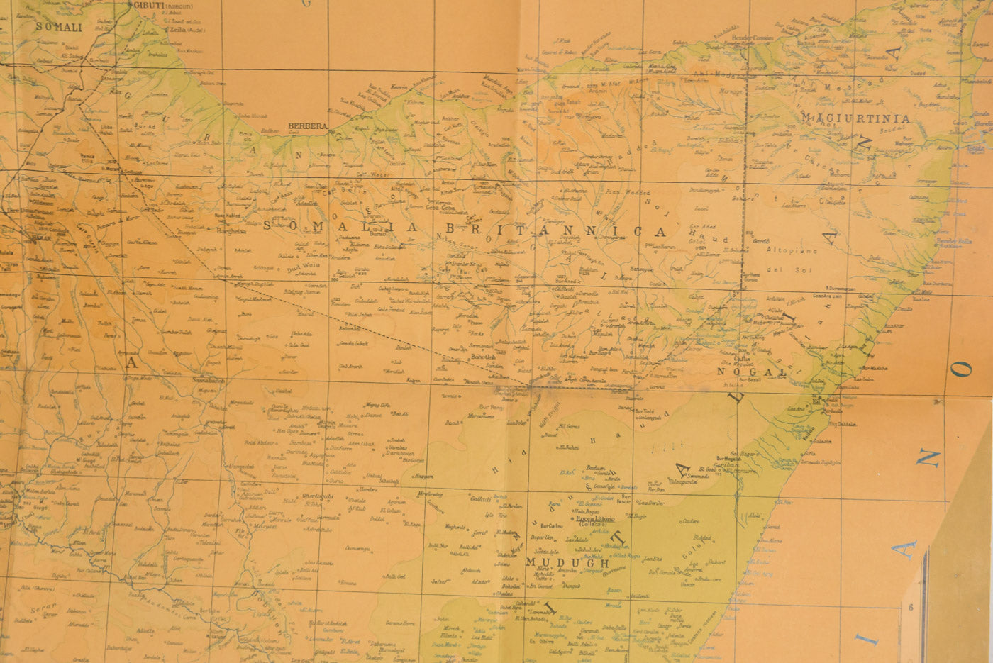 Carta geografica AOI - 1936