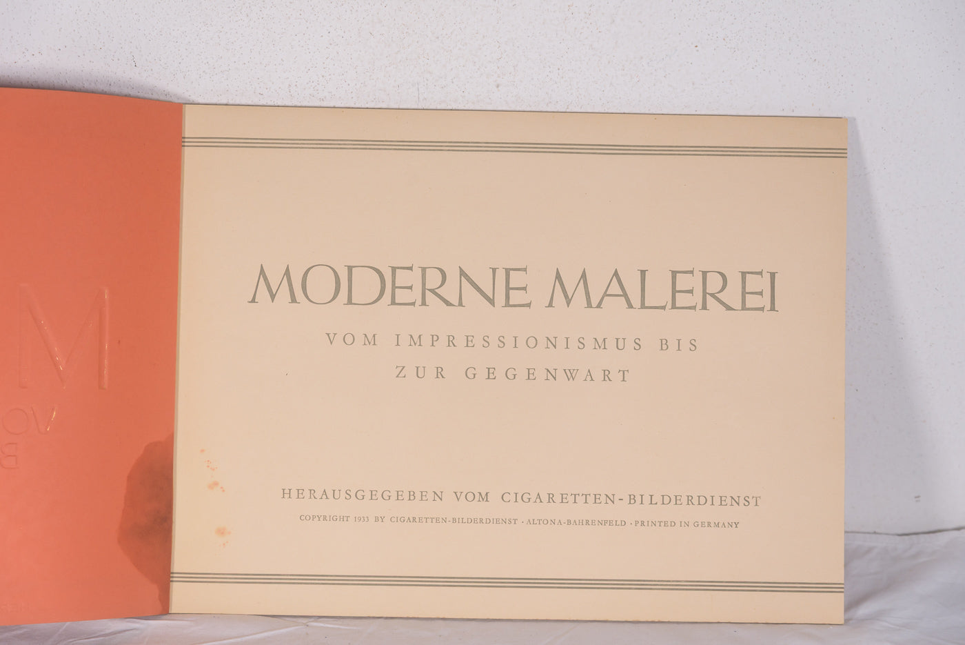"Moderne Malerei von Impressiunismus bis zum Gegenwart" 1933 - Album figurine