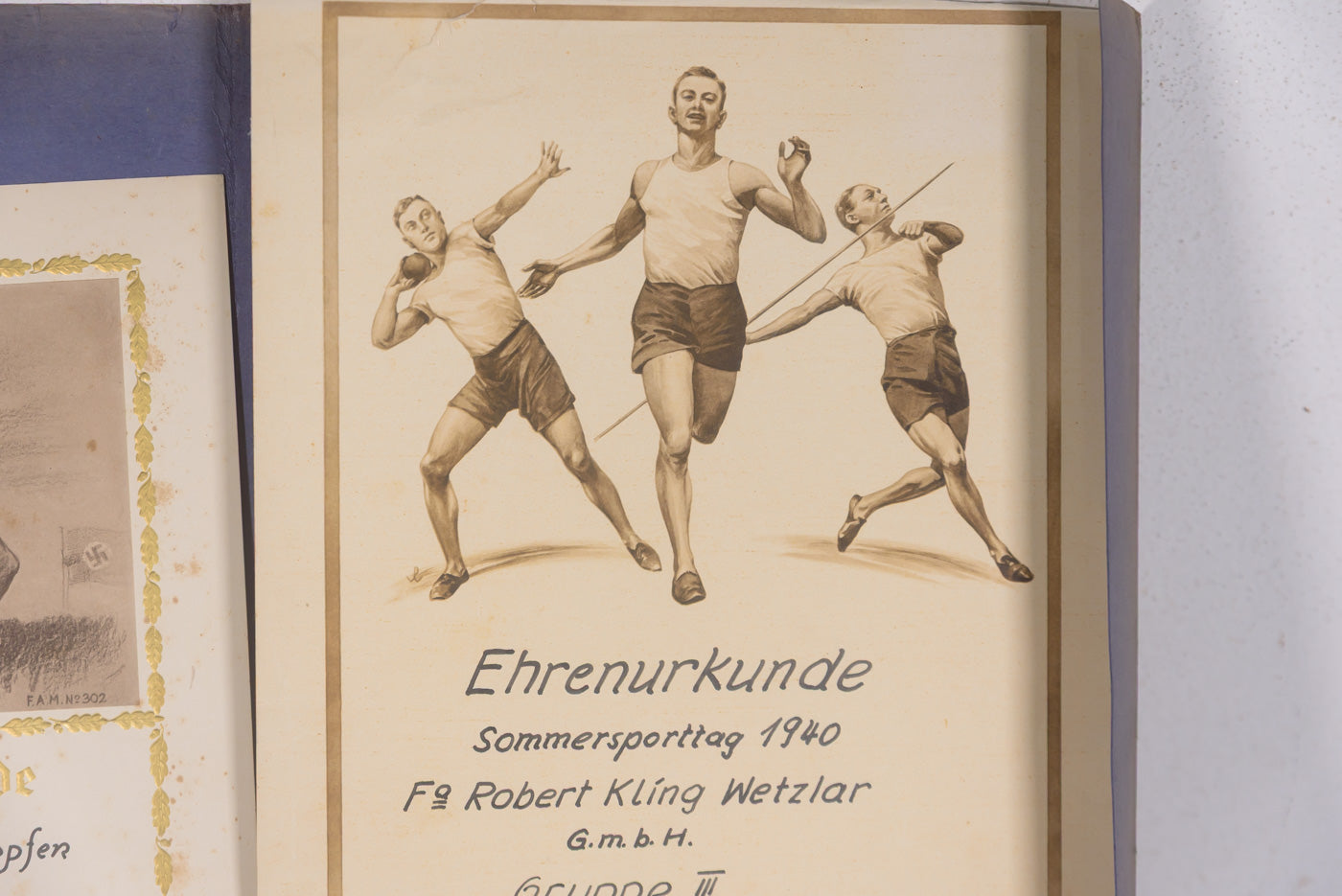 # 4 Ehren Urkunde Sportivi WH WW2