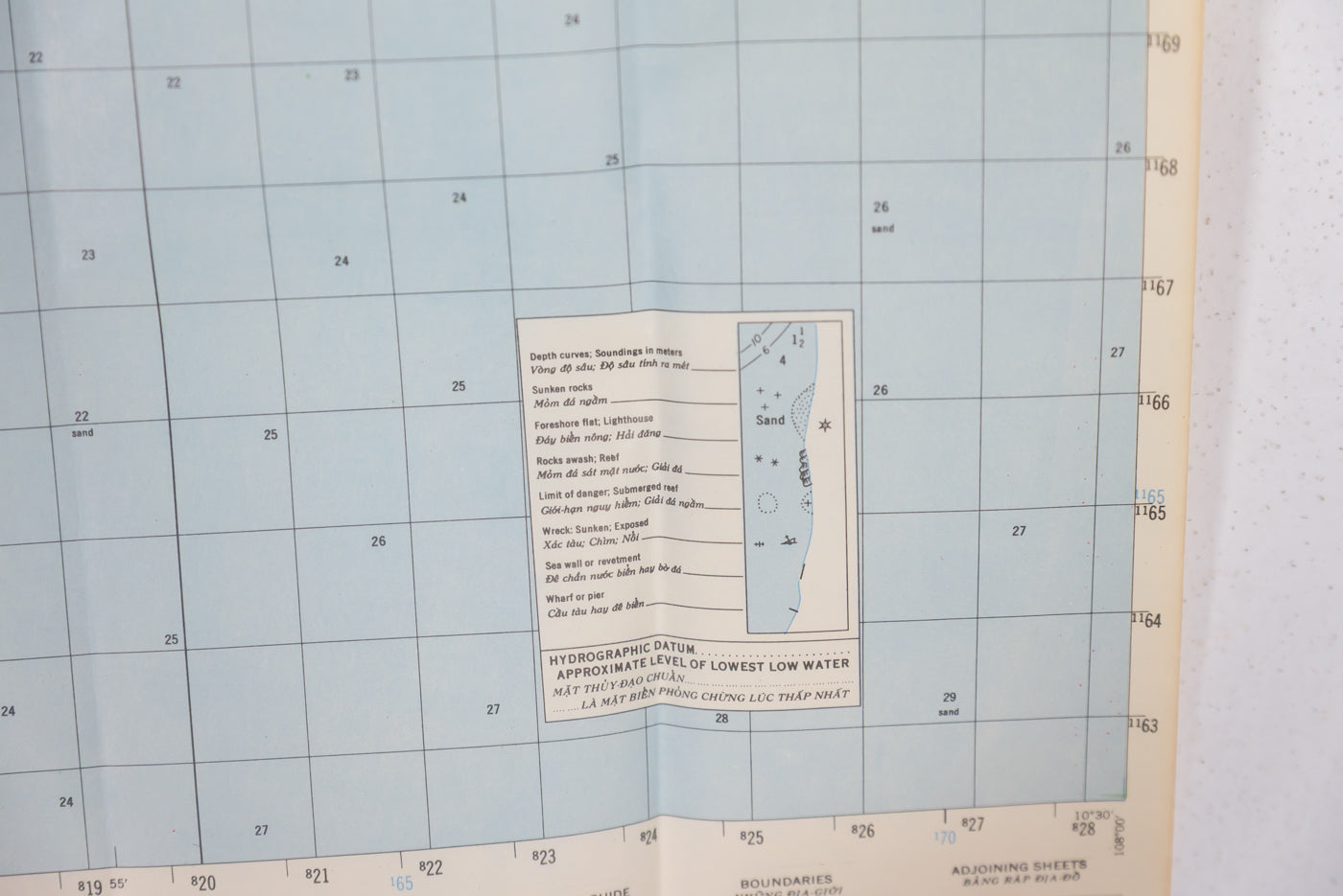 US Army Vietnam - carta topografica US località Ham-Tan
