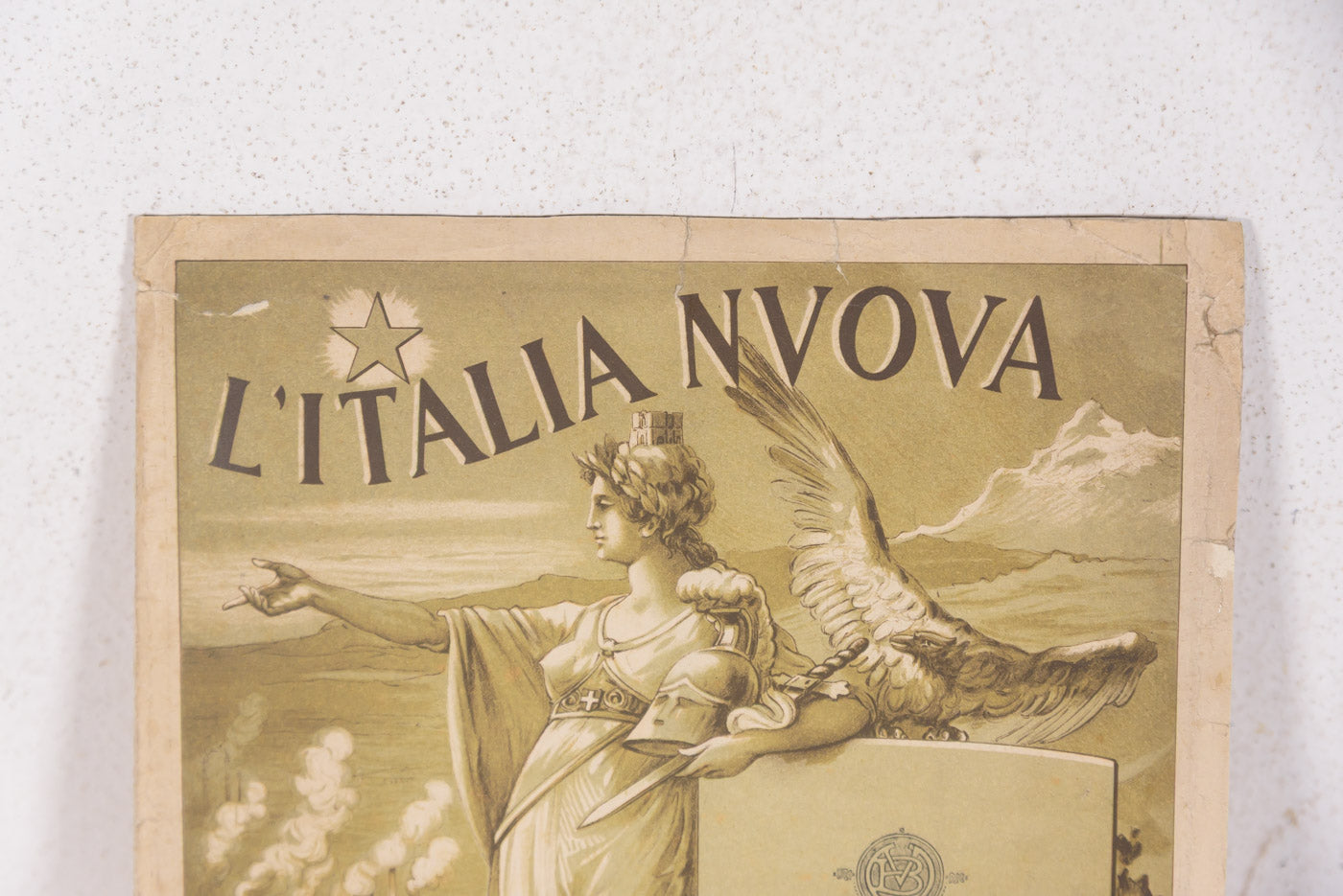 "L'Italia Nuova" carta geografica dell'Italia 1919