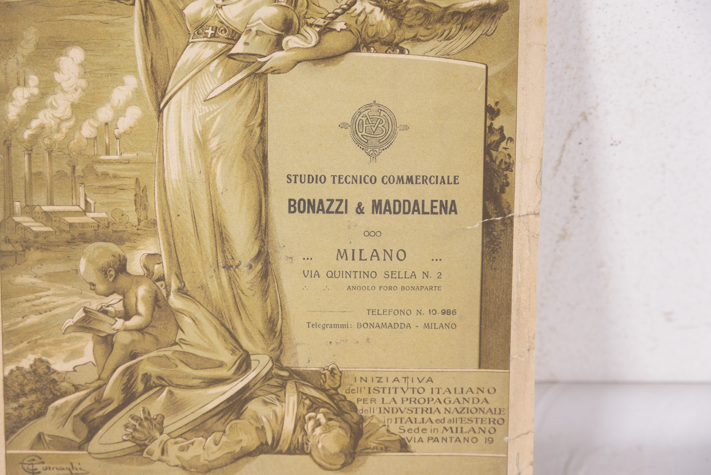 "L'Italia Nuova" carta geografica dell'Italia 1919
