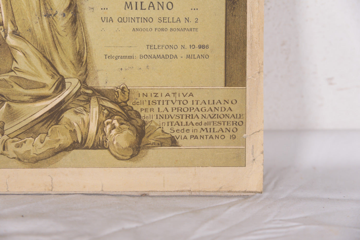 "L'Italia Nuova" carta geografica dell'Italia 1919