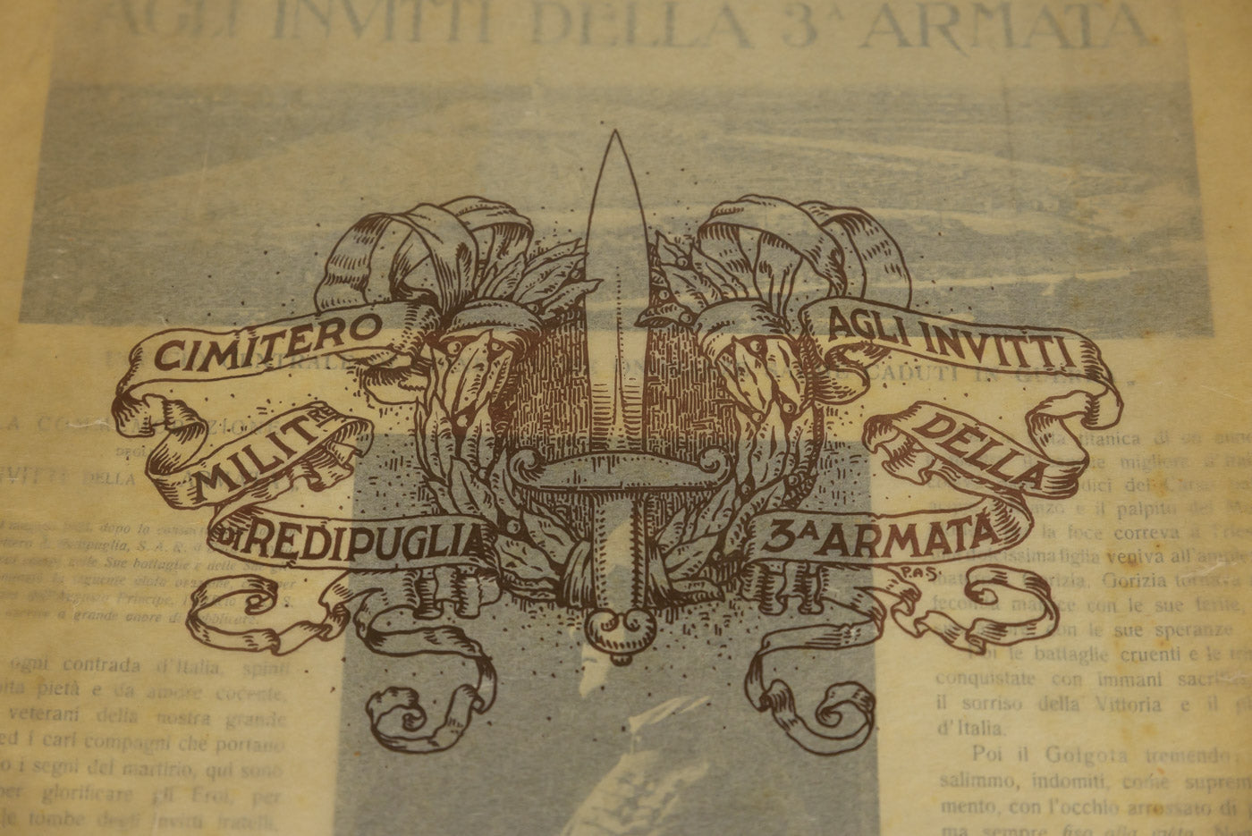 Cimitero Militare Redipuglia - "Agli Invitti della 3^ Armata"