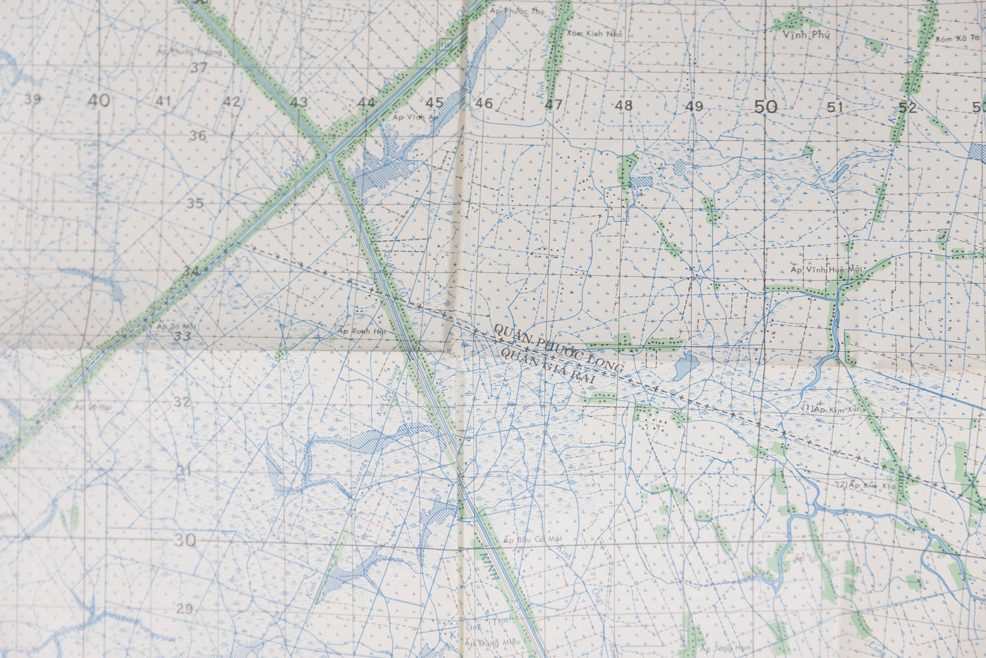 US Army Vietnam - carta topografica US località Phuoc Long, foto 6