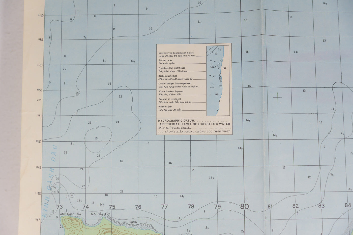 US Army Vietnam - carta topografica US località  Xom Ong Thay