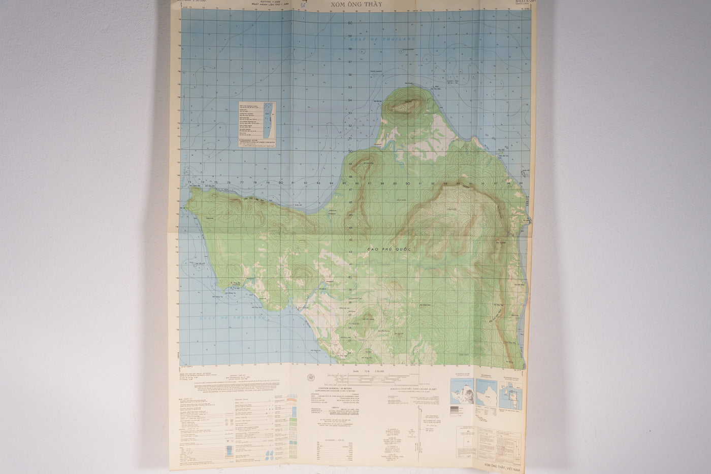US Army Vietnam - carta topografica US località  Xom Ong Thay