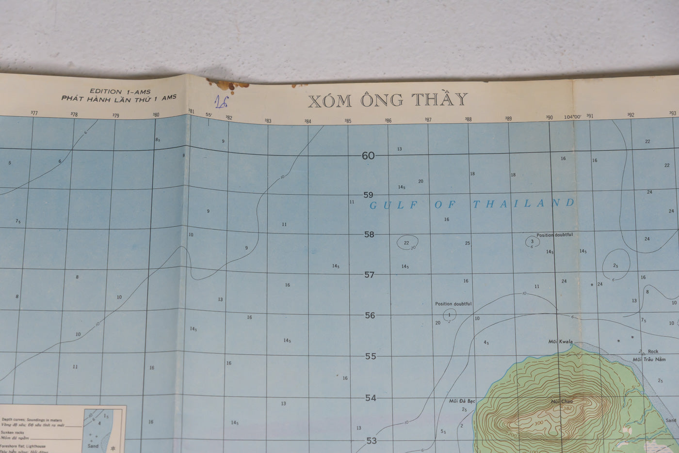 US Army Vietnam - carta topografica US località  Xom Ong Thay