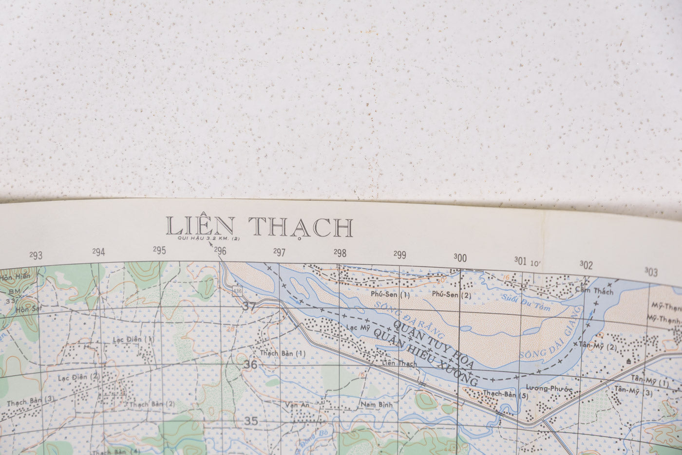 US Army Vietnam - carta topografica US località Lien-Thach