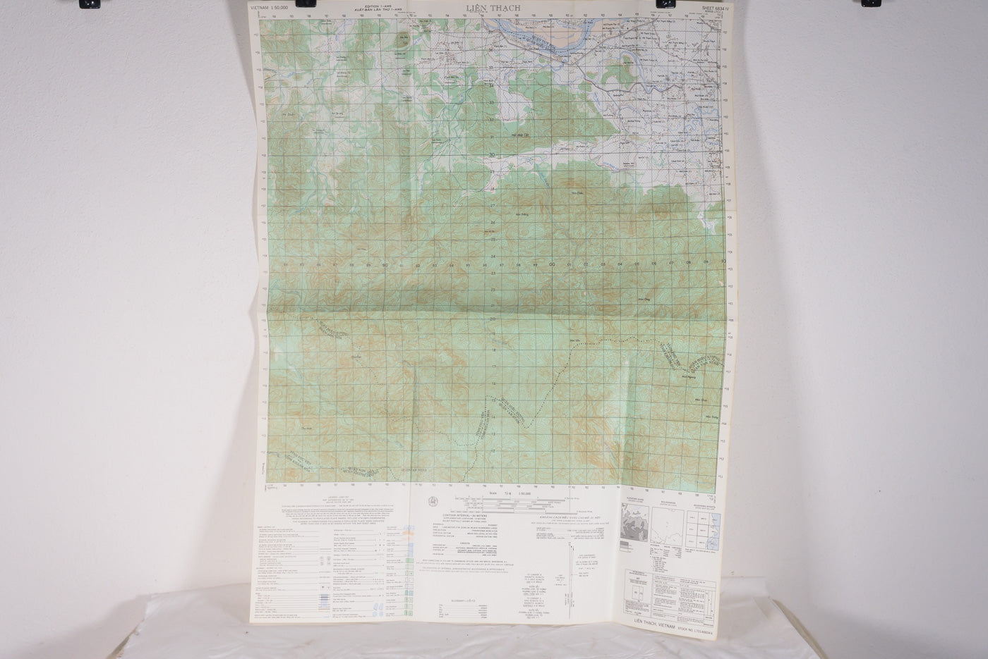 US Army Vietnam - carta topografica US località Lien-Thach