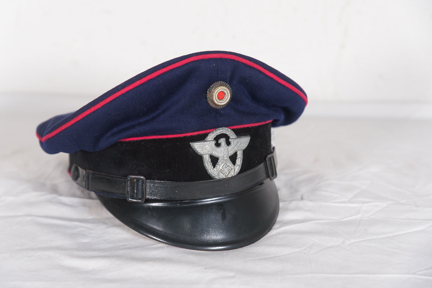 Schirmmutze truppa/sottufficiale Feuerschutzpolizei III° Reich