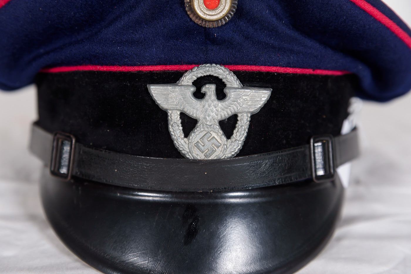 Schirmmutze truppa/sottufficiale Feuerschutzpolizei III° Reich