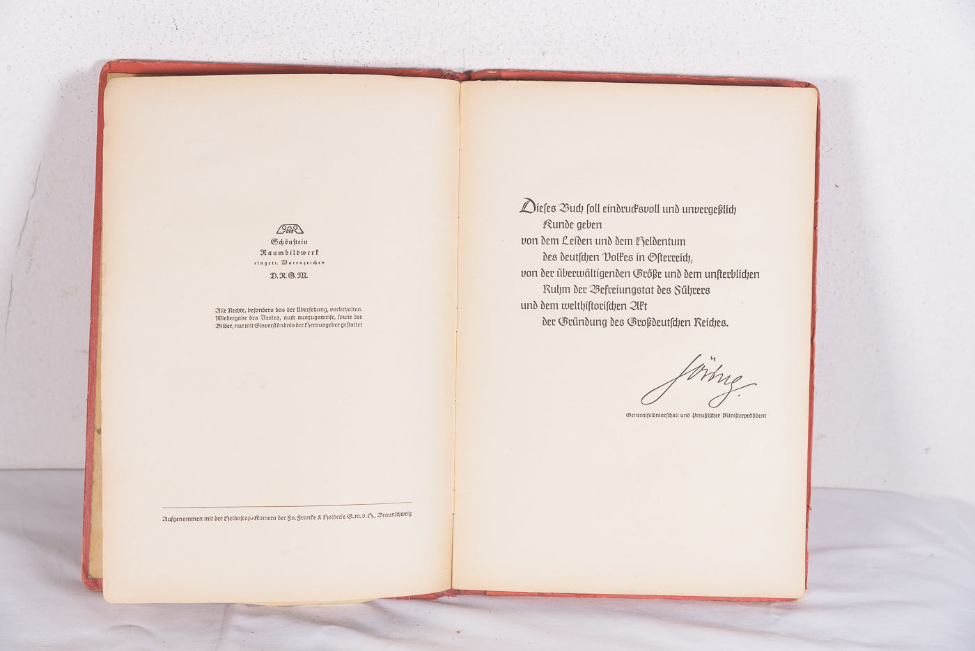 "Großdeutschland Wiedergeburt" Raumbild - 1938