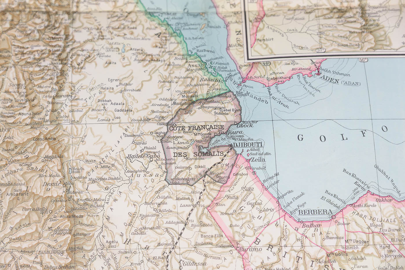 Carta geografica AOI a cura del TCI
