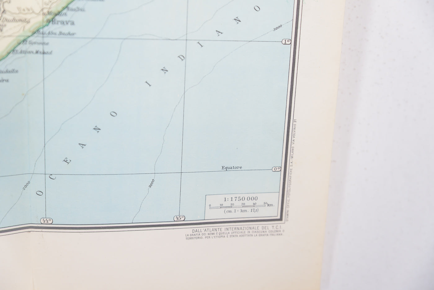 Carta geografica AOI a cura del TCI