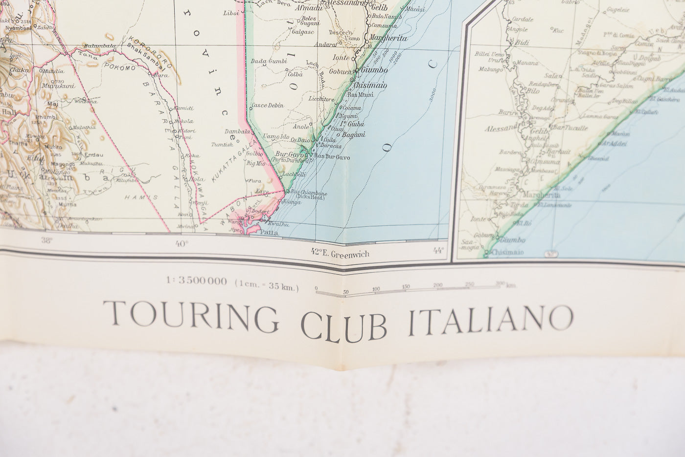 Carta geografica AOI a cura del TCI