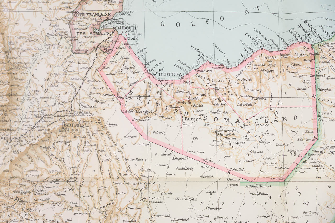 Carta geografica AOI a cura del TCI