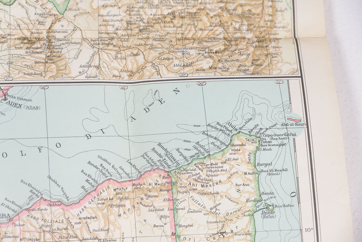 Carta geografica AOI a cura del TCI