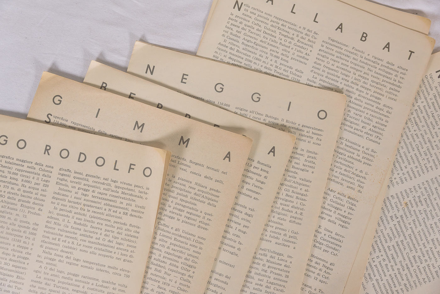 Folder TCI -Carta Africa Orientale Italiana - 11 tavole