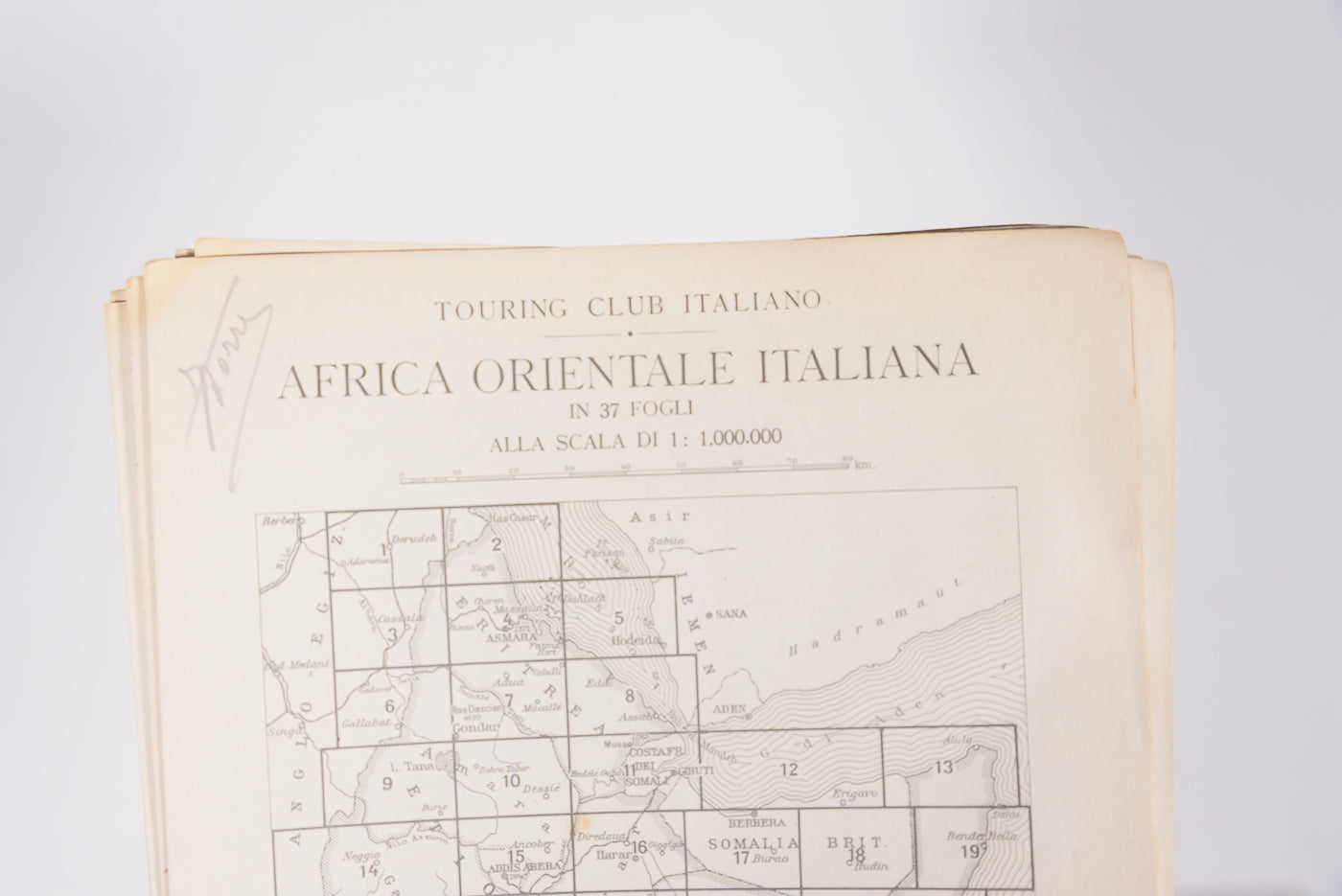 Folder TCI -Carta Africa Orientale Italiana - 11 tavole