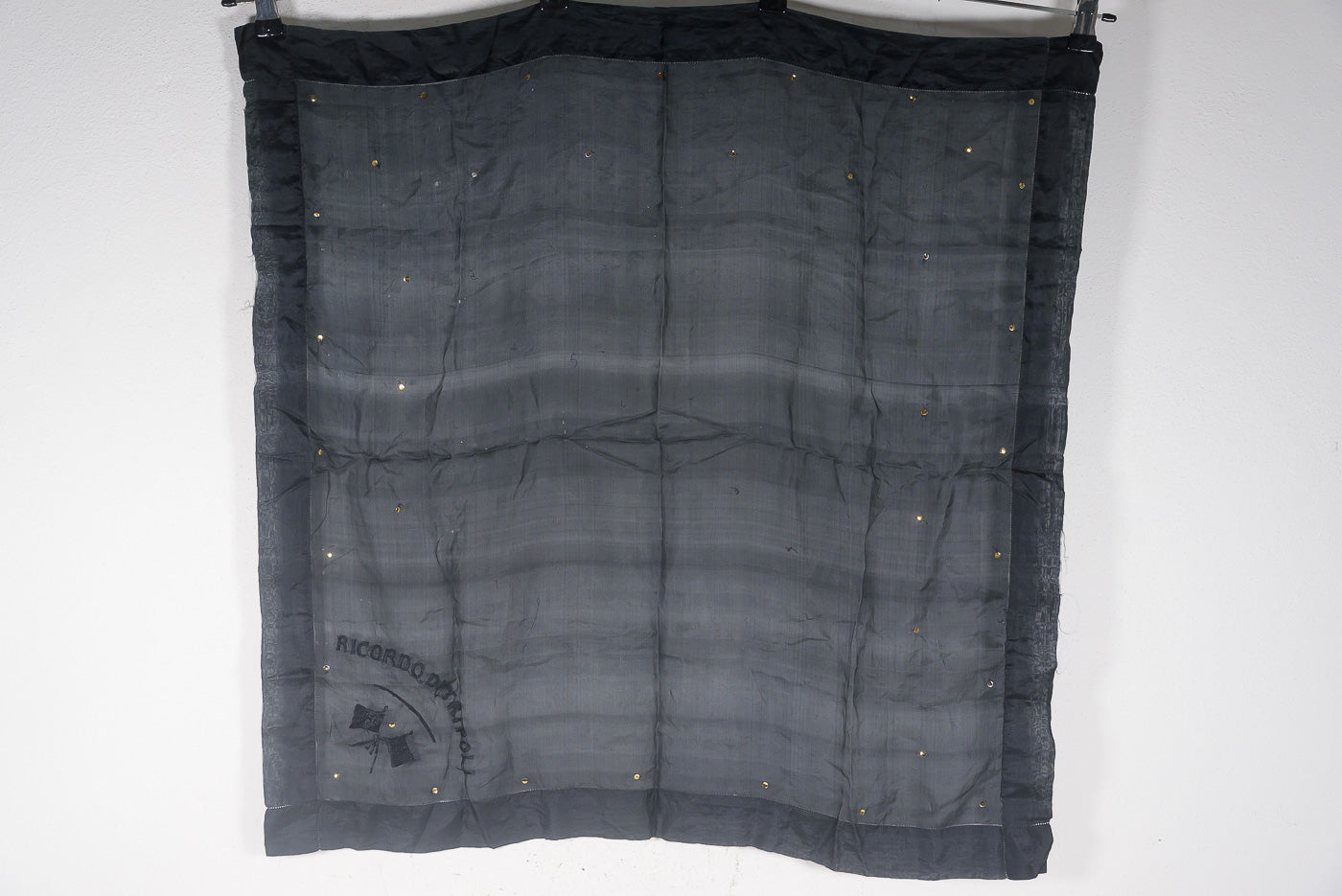Foulard seta nera "Ricordo di Tripoli"