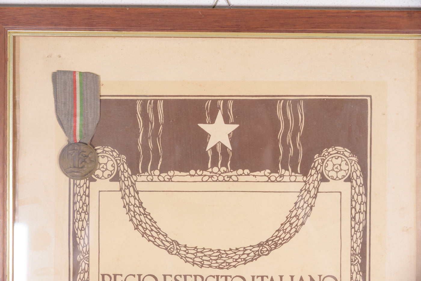 Medaglia con attestato alle Madri di Figli caduti 1915/18