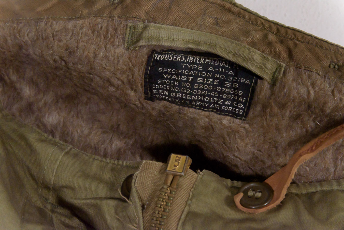 USAAF WW2 - Pantaloni A-11 da volo