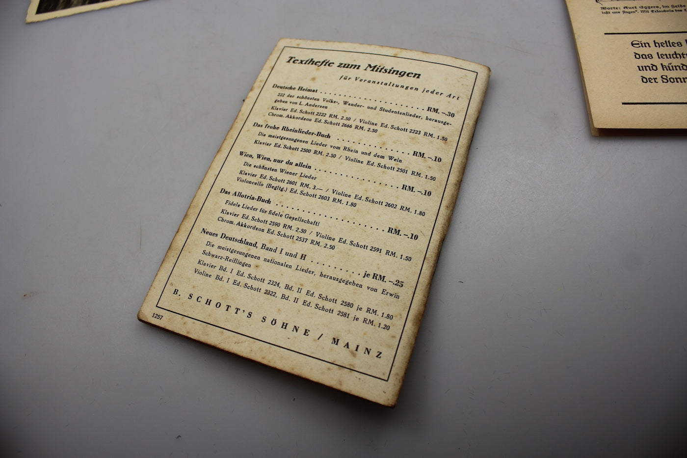 "Das zweite neue Soldaten Liederbuch" Volume 1