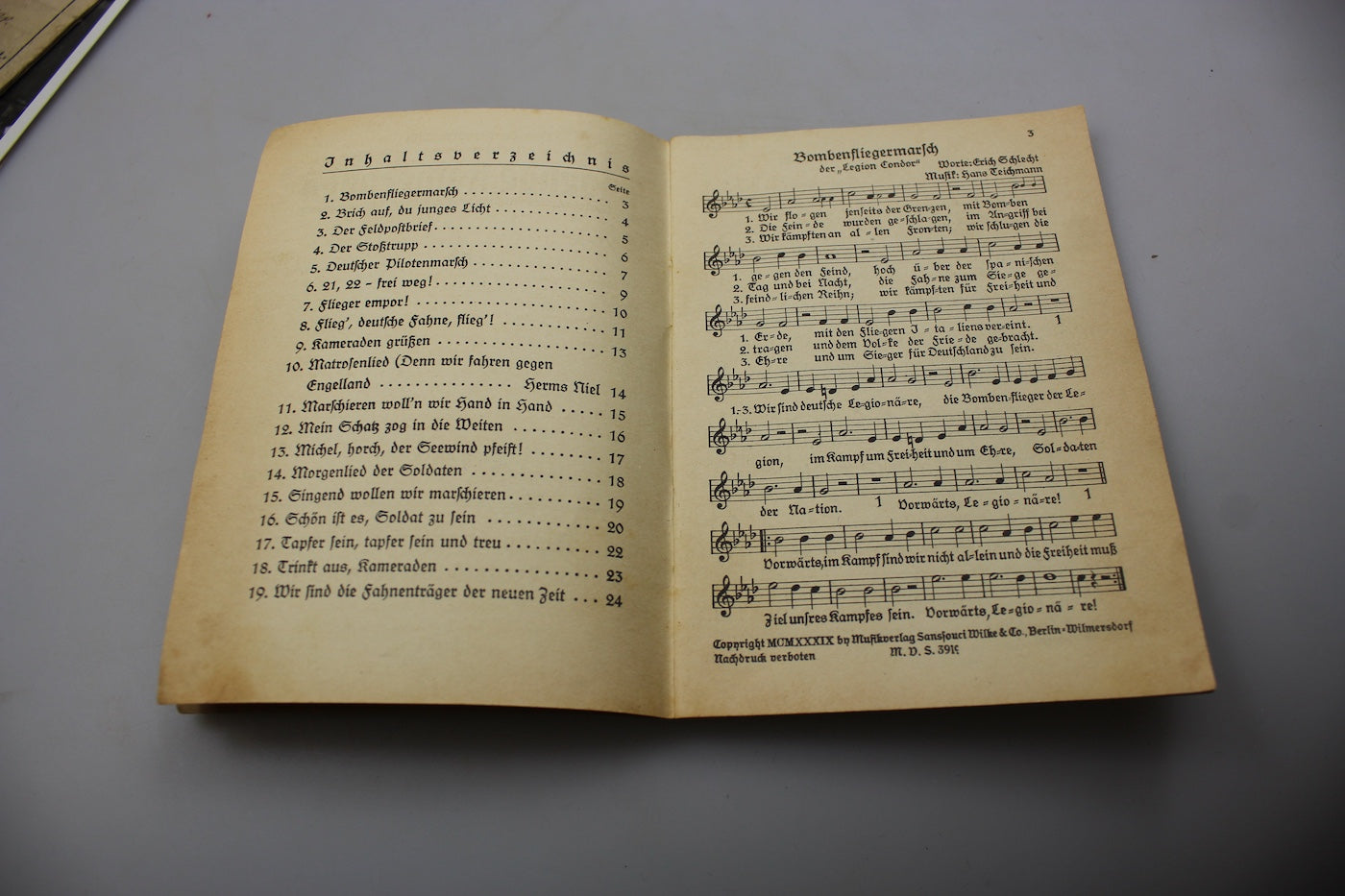 "Singenden Kameraden" Libretto musiche e testi WH WW2