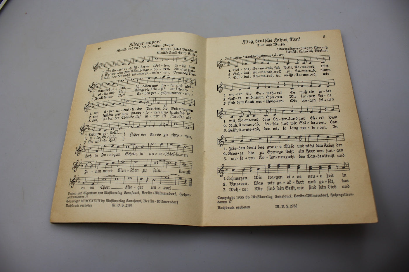"Singenden Kameraden" Libretto musiche e testi WH WW2
