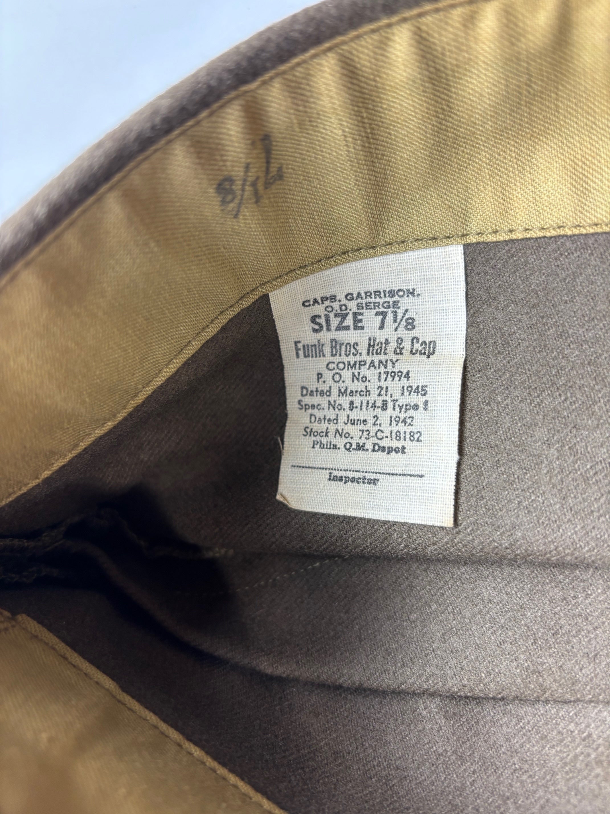 US Army WW2 - Side cap per Ufficiale