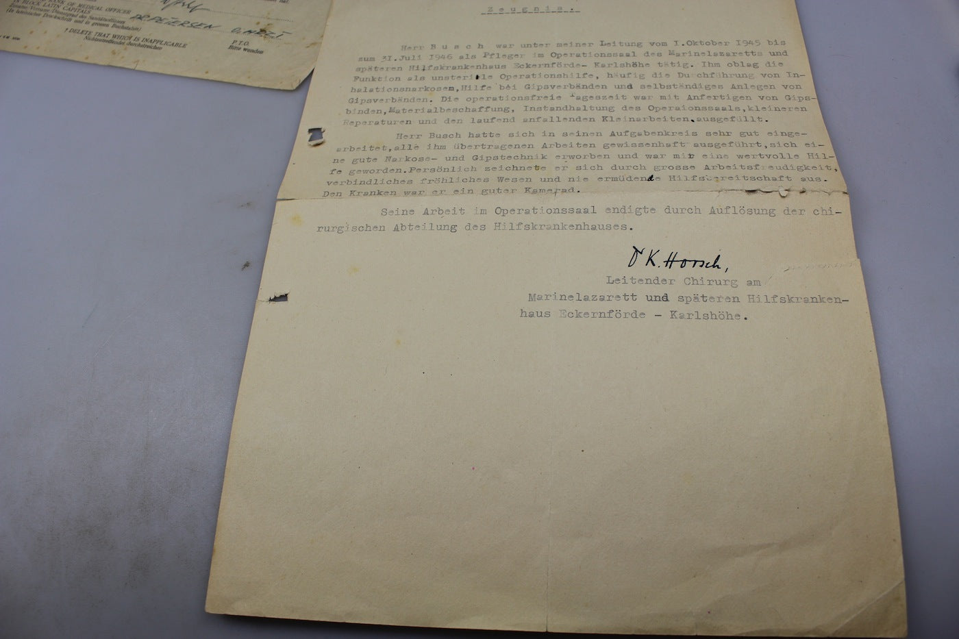 Attestato Ferita Terza Classe e altri documenti