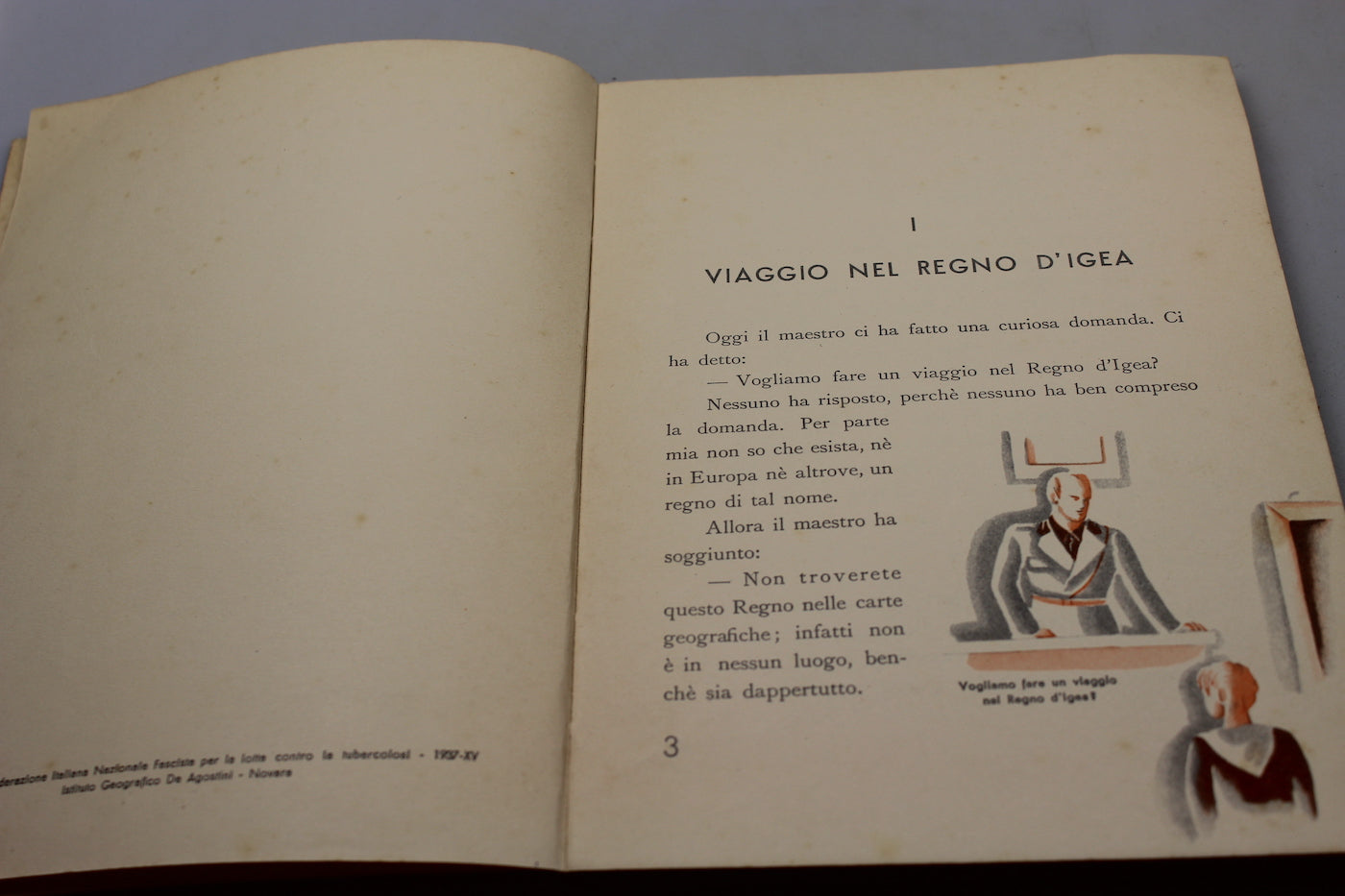 "Viaggio nel regno d'Igea" Diario di uno scolaro -1937