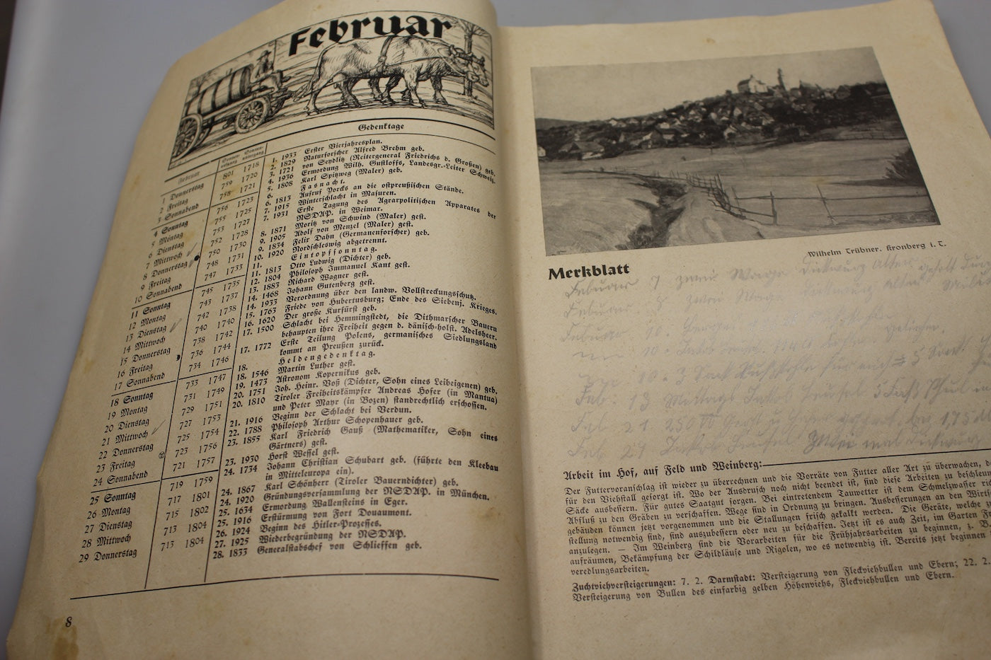 Bauerkalender 1940 Hessen - Nassau