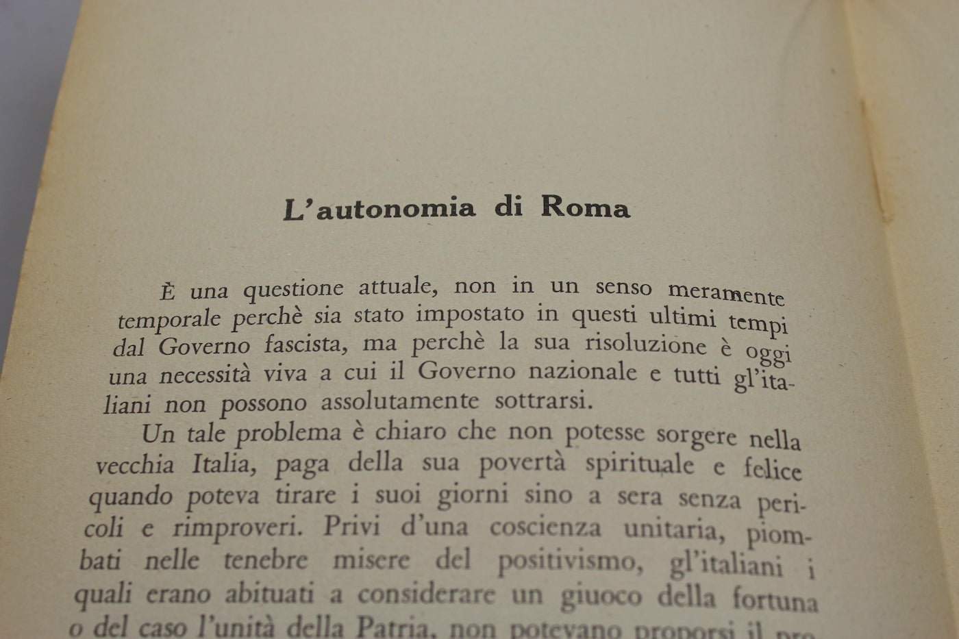 "Idee ed eventi fascisti" Anno I° - II° e III°