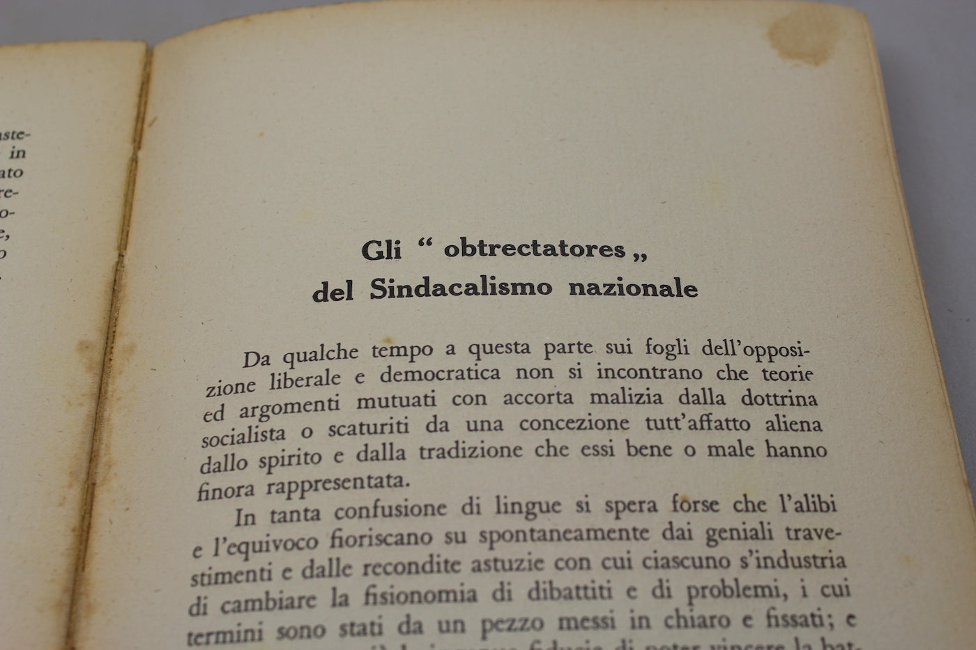 "Idee ed eventi fascisti" Anno I° - II° e III°