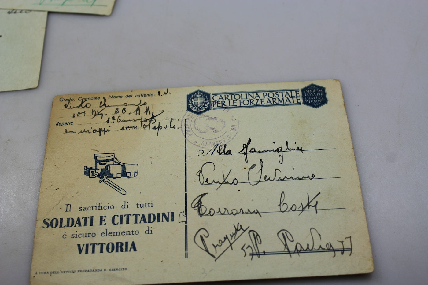 # 3 cartoline postali FFAA