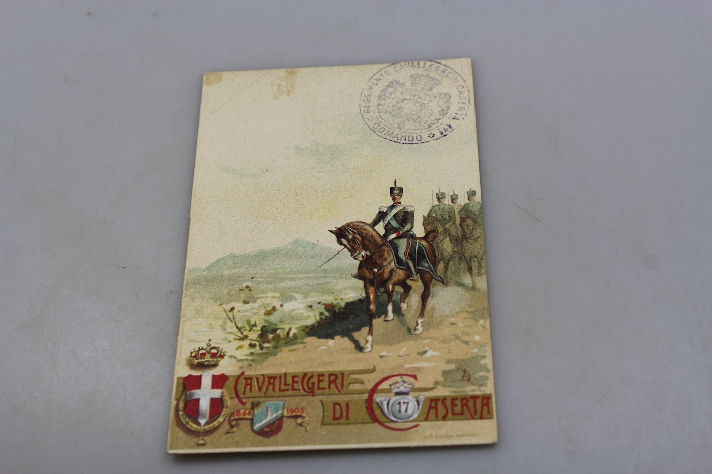 Cartolina postale 17° Cavalleggeri di Caserta