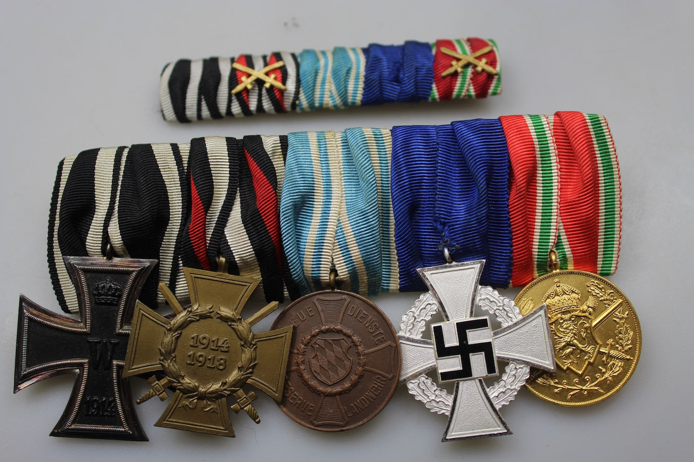 Spange medaglie WW1 con spilla ribbon